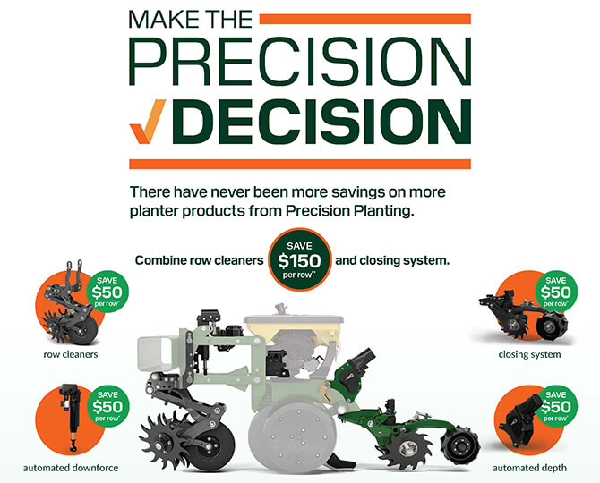 Save $50 per row, per product